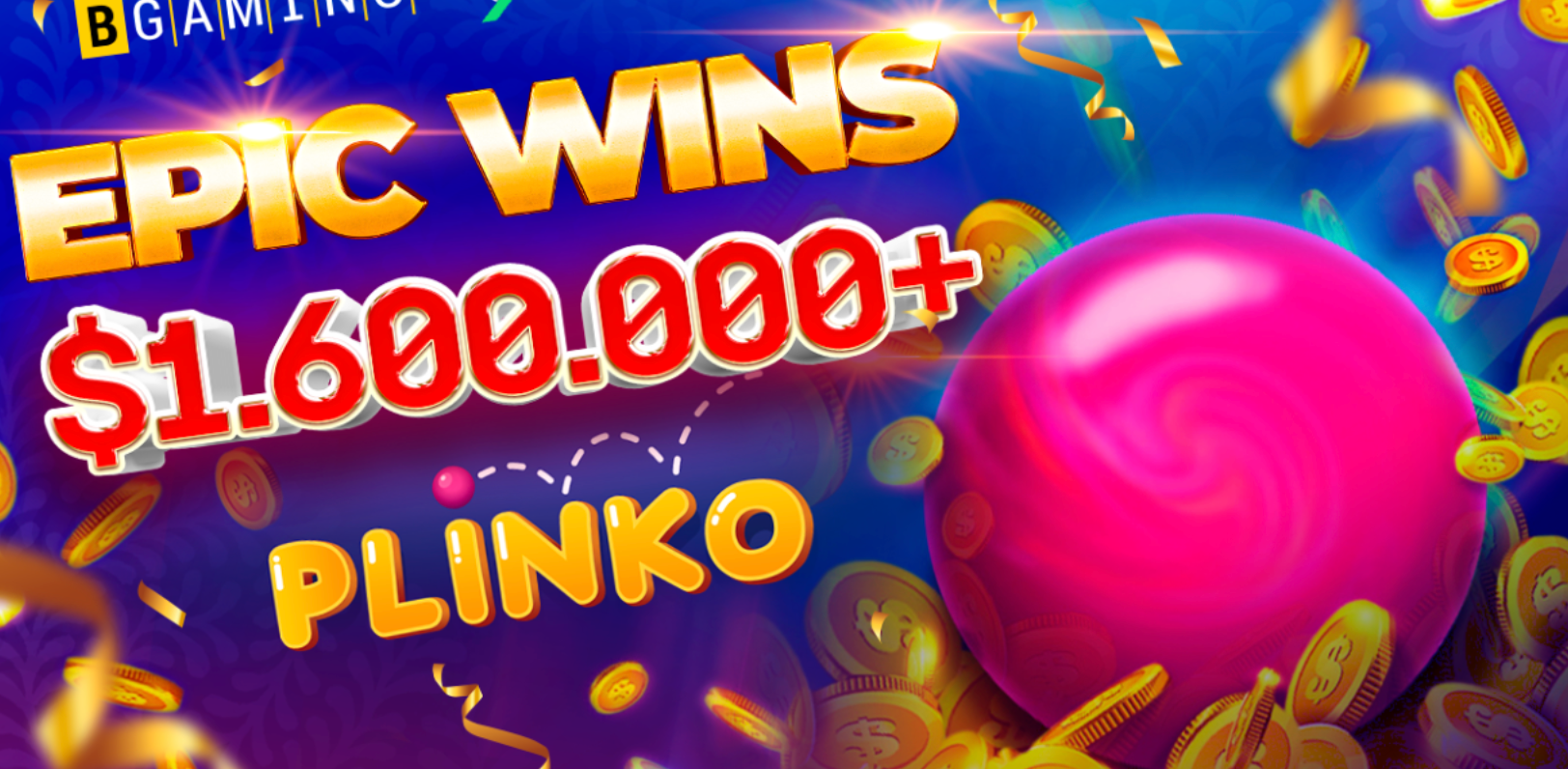 Epische Gewinne im Casino-Spielautomaten Plinko.